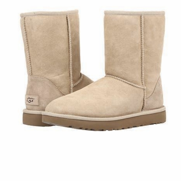 UGG Shoes 3 For 5 Sale Ugg Classic Beige Sheepskin Leather Mid Boots Poshmark